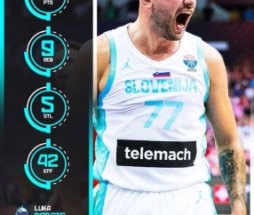 尽力局！东契奇空砍34+9+5断 斯洛文尼亚负波兰